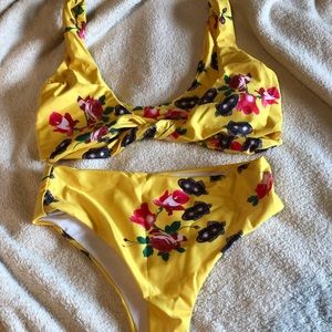 Floral swim suit